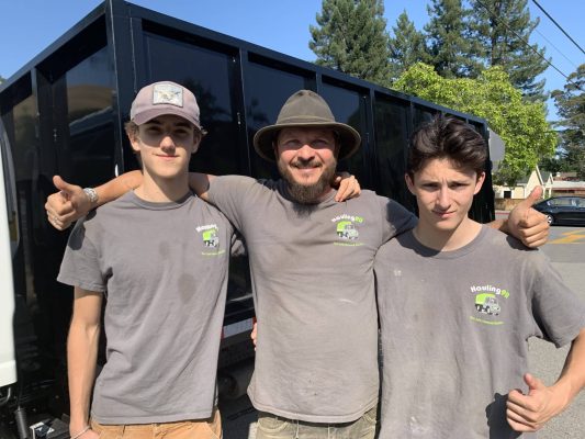 Team removing junk in San Rafael